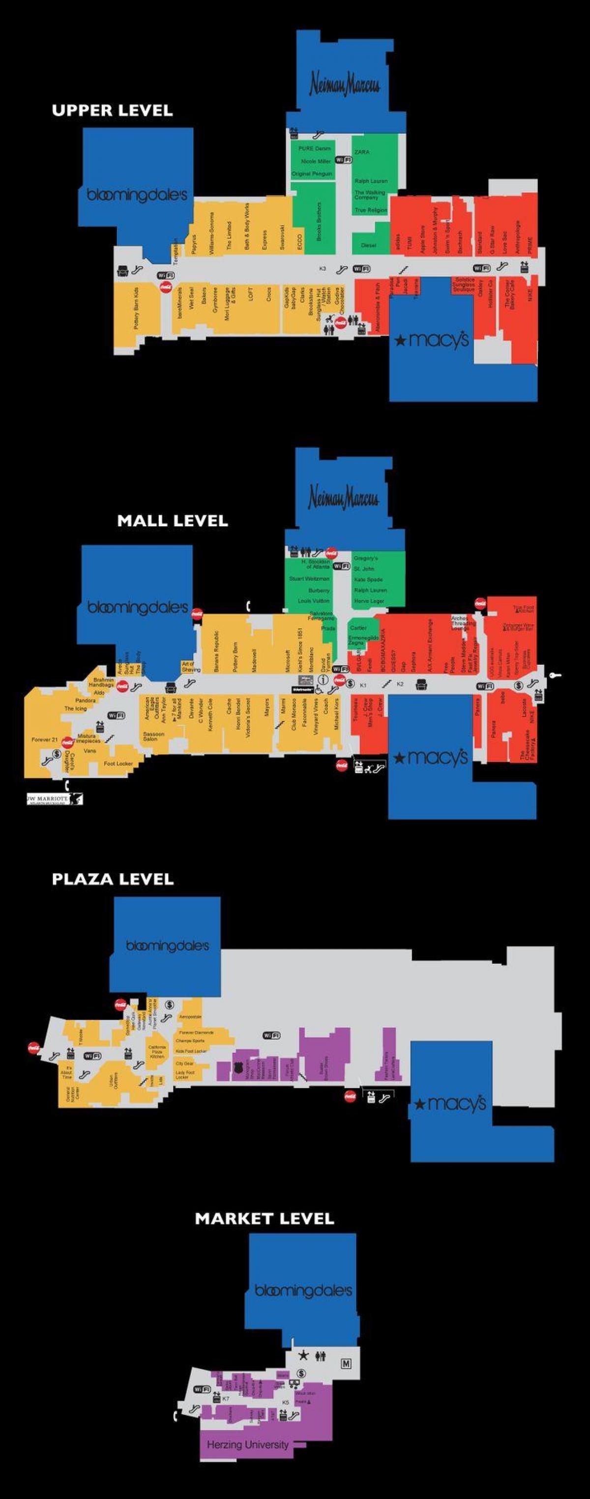 Lenox square mall žemėlapyje
