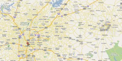 Žemėlapis iš Atlanta ga