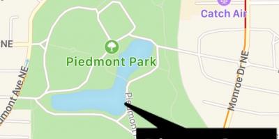 Pjemonto parko žemėlapis