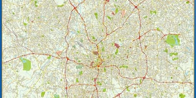 Žemėlapis iš Atlanta