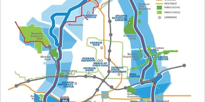 Beltline Atlanta žemėlapyje
