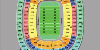 Atlanta Sakalai stadionas žemėlapyje