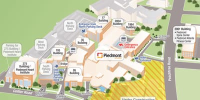 Pjemonto regiono ligoninių žemėlapį